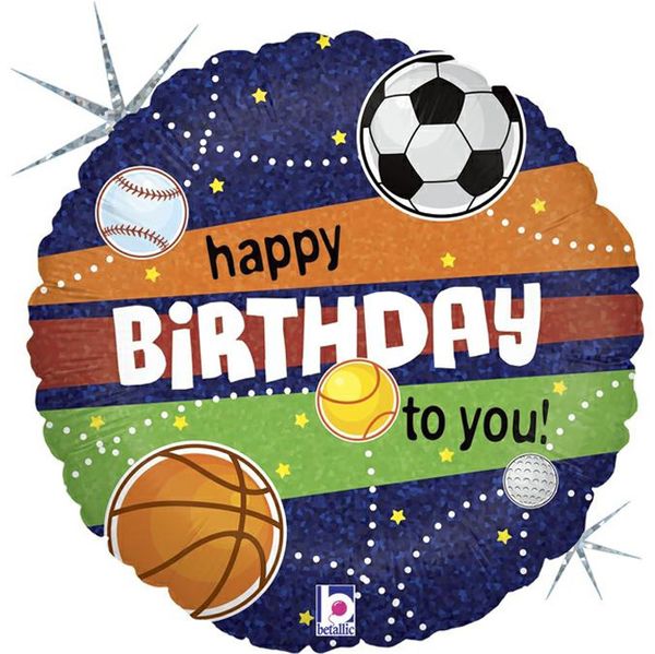 Happy Birthday Fussball Folienballon 45cm