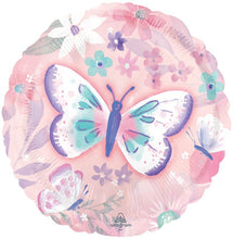 Lade das Bild in den Galerie-Viewer, Schmetterling rosa Folienballon 45cm
