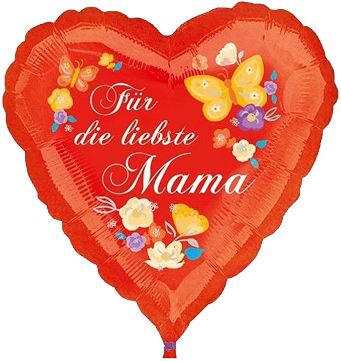 Für die liebste Mama Herz Folienballon 45cm